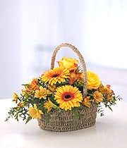 GOLD AND YELLOW BASKET